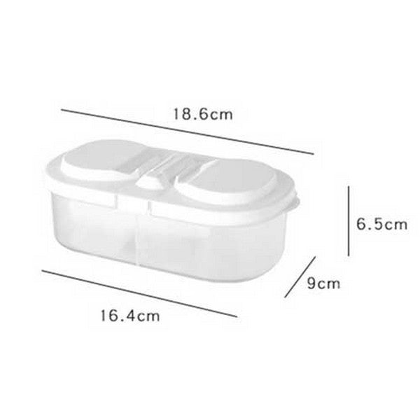 Food Container Box 2 Partition