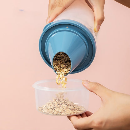 Grain Cereal Storage Jar With Cup