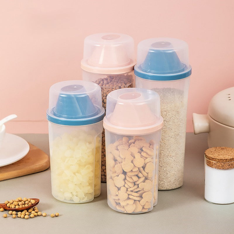 Grain Cereal Storage Jar With Cup