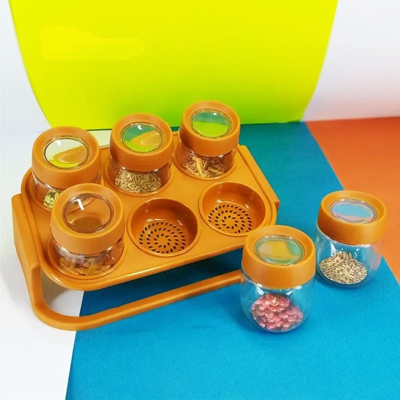 6 Pcs Masala Rack With Spoons