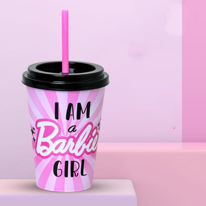 Reusable Drinking Cup With Straw