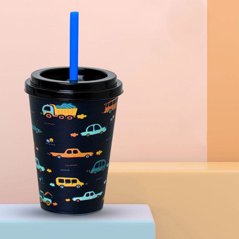 Reusable Drinking Cup With Straw