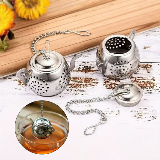 Mini Teapot Tea Infuser Strainer Filter Stainless Steel