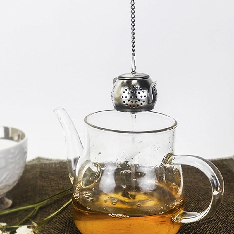 Mini Teapot Tea Infuser Strainer Filter Stainless Steel