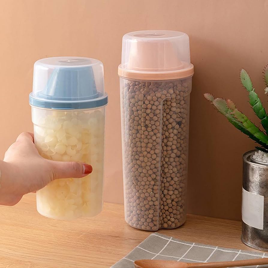 Grain Cereal Storage Jar With Cup