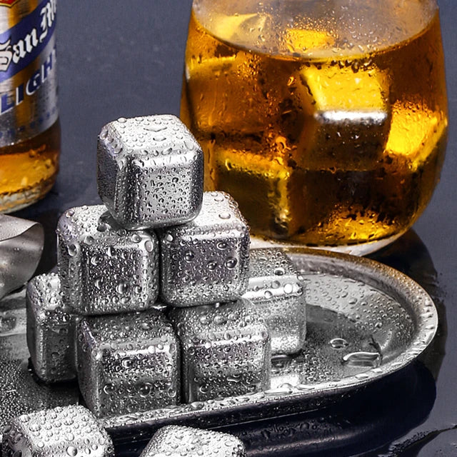 Reusable Ice Cubes Set Stainless Steel