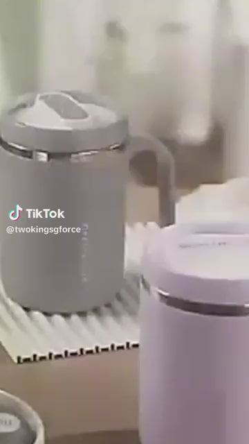 Thermos Coffee Cup With Straw & Lid