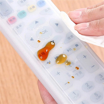 Silicon Rabbit RC Cover, Universal Home TV Remote Control Cover, Transparent Noctilucent Cover, Waterproof Clear Protector Skin Pouch Bag, Dust-proof Anti-fall Rabbit Ear Protective Case